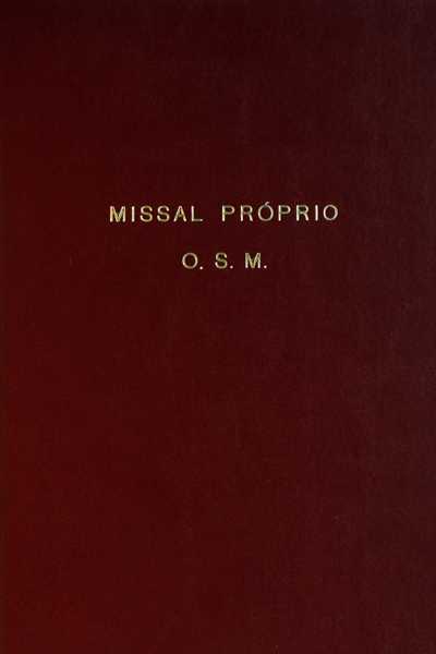 Missal Próprio OSM