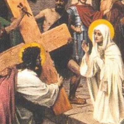 Quarta Dor - Jesus encontra a Sua Mãe no caminho do Calvário