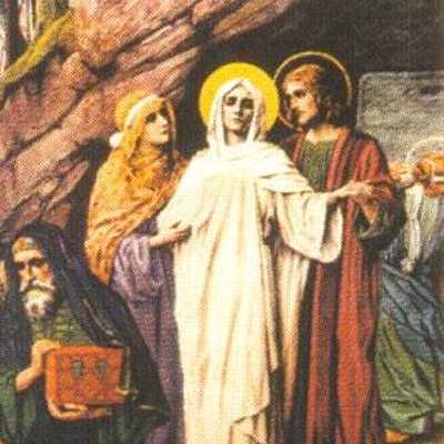 Sétima Dor - Maria deposita Jesus no Sepulcro